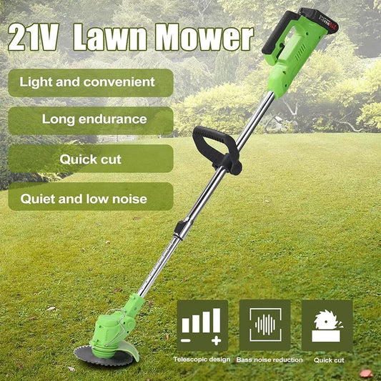 Cordless Handheld Grass Trimmer — 25,000 RPM, Adjustable Length