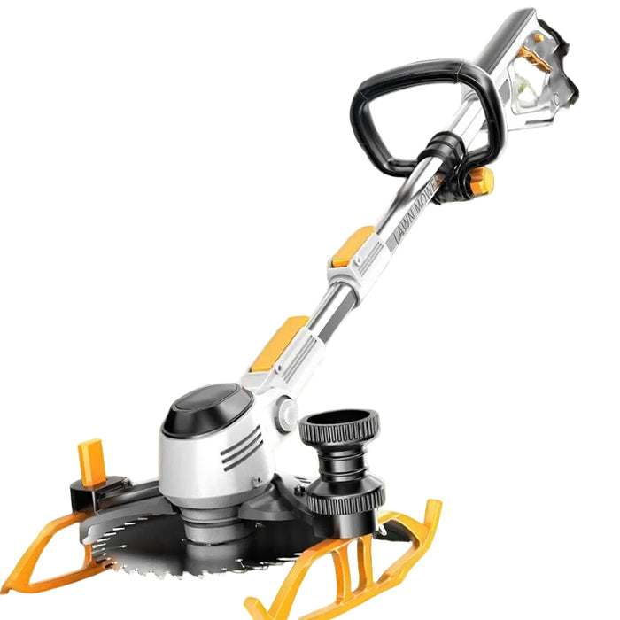 Cordless 2-in-1 Grass & Brush Trimmer — Adjustable Length, Battery Included